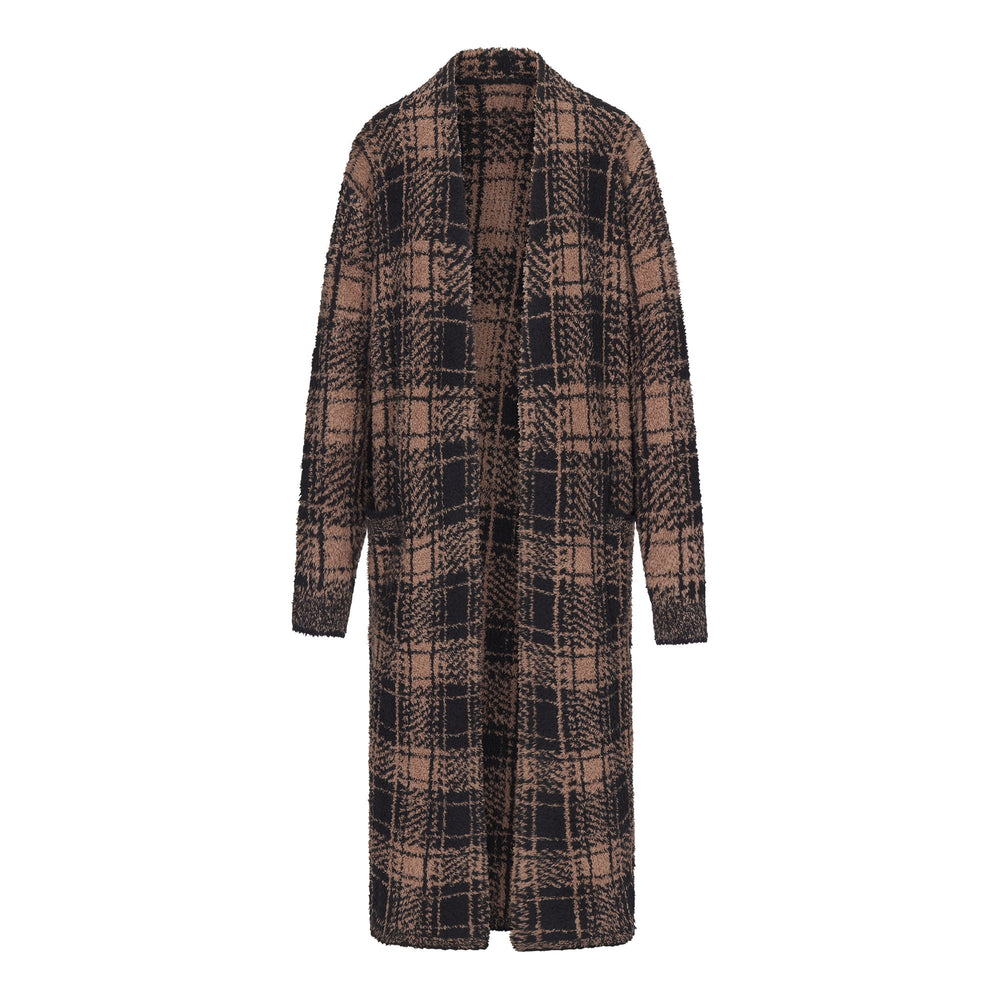 Skims COZY KNIT UNISEX Badjas PLAID | 43FVOYQTU