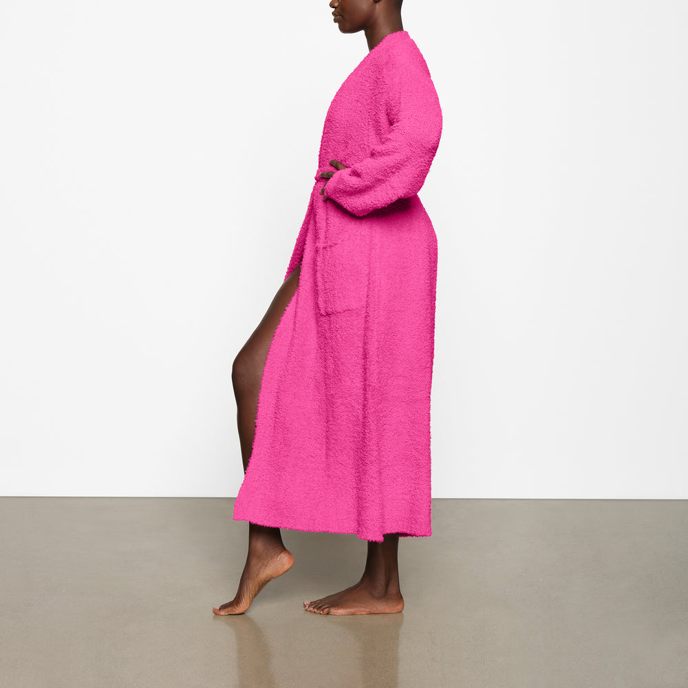 Skims COZY KNIT UNISEX Badjas Roze | 90IAWVTPX