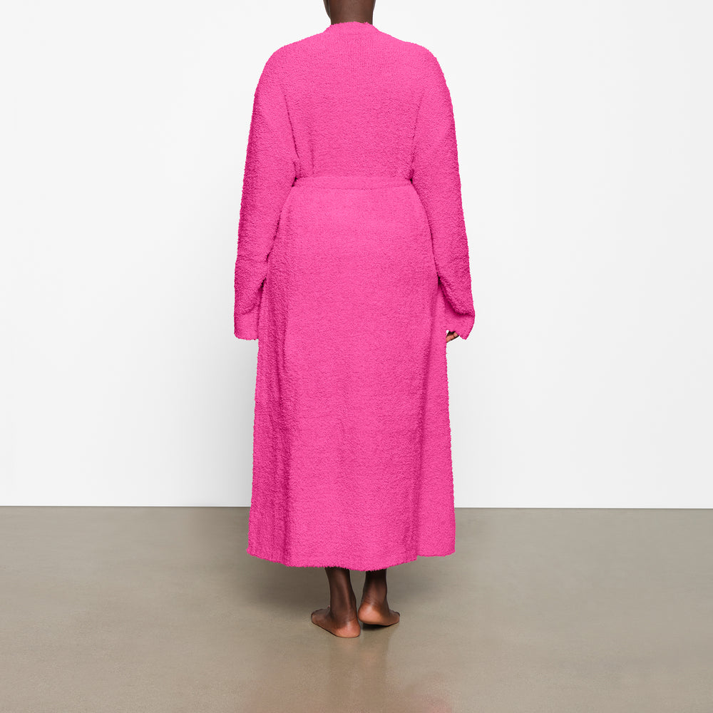 Skims COZY KNIT UNISEX Badjas Roze | 90IAWVTPX