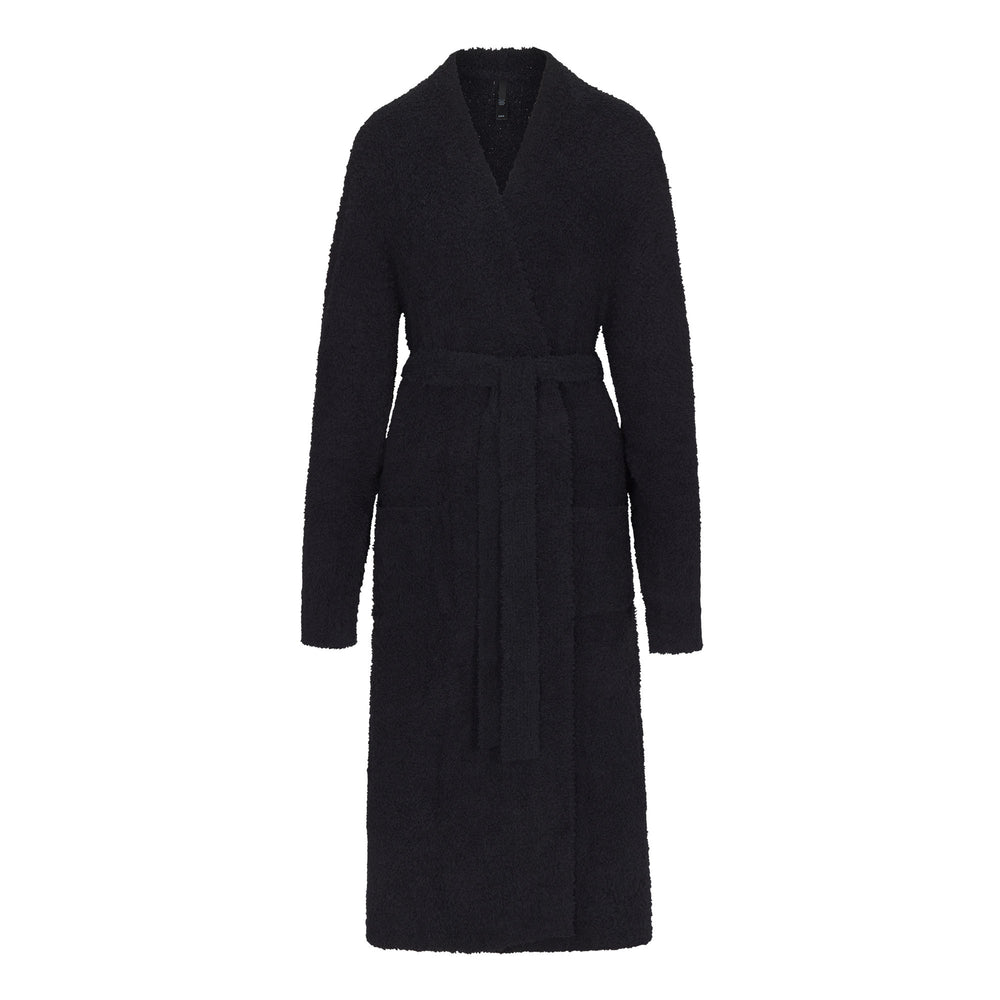 Skims COZY KNIT UNISEX Badjas Zwart | 09SCOVWQP