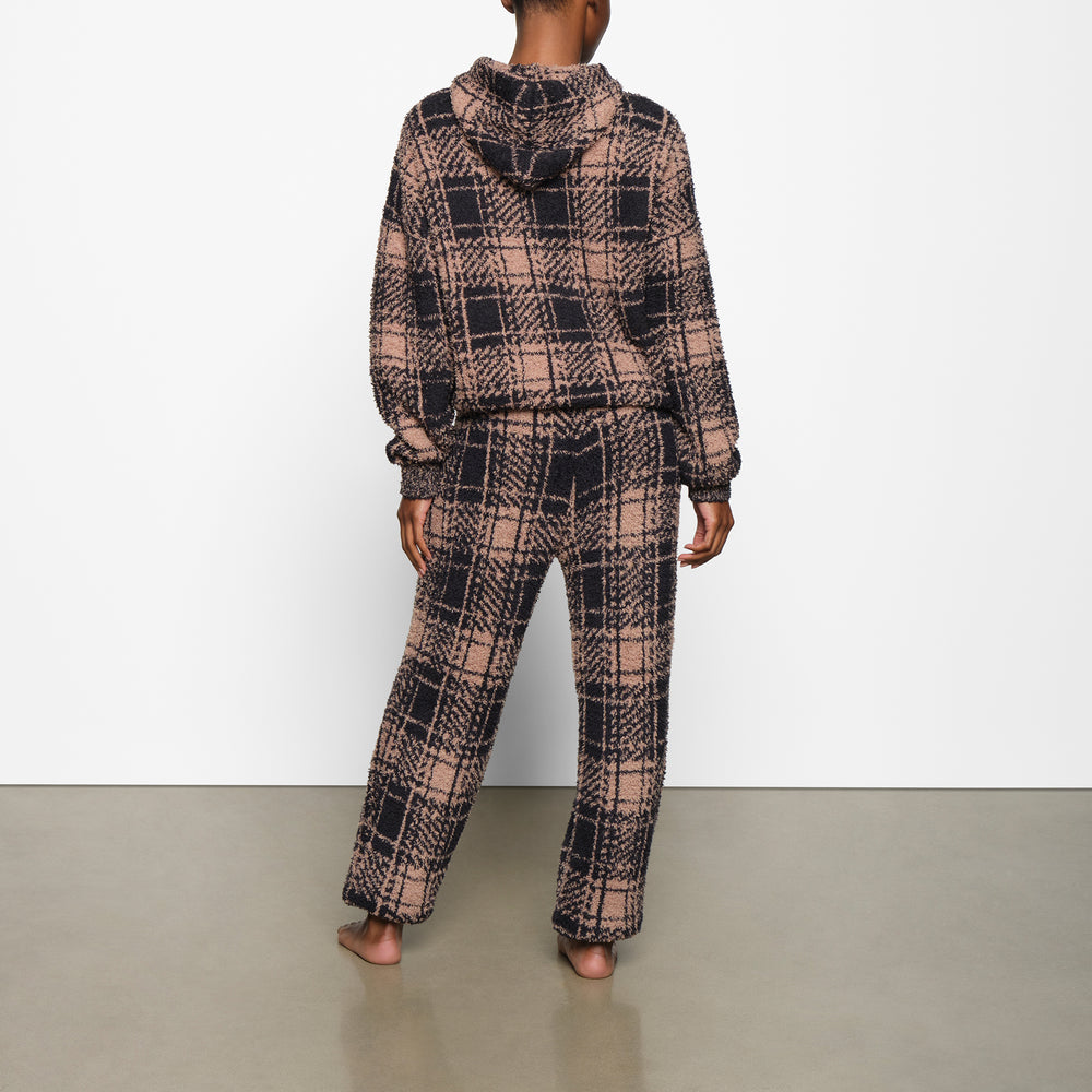 Skims COZY KNIT UNISEX Hoodie PLAID | 10HVKUJOC