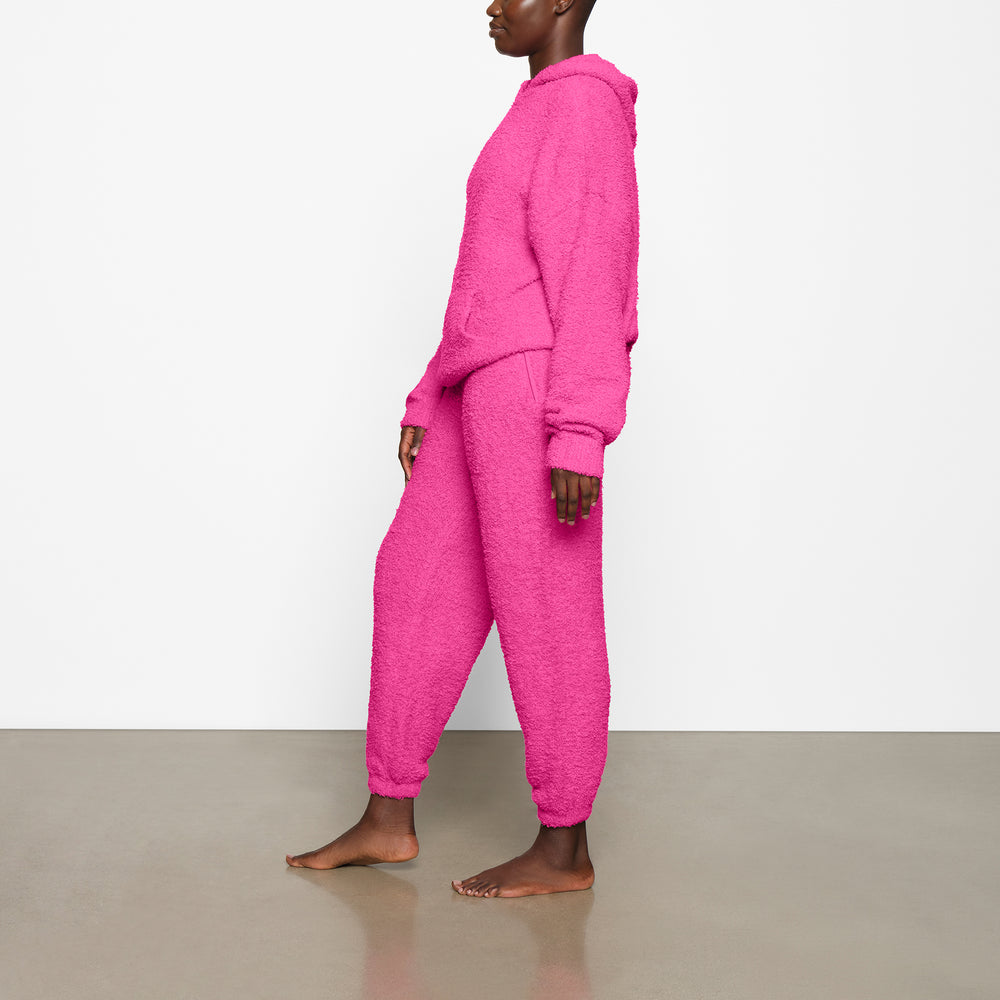 Skims COZY KNIT UNISEX Hoodie Roze | 93SFDYVPO