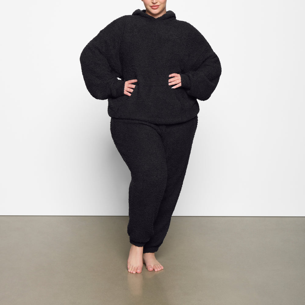 Skims COZY KNIT UNISEX Hoodie Zwart | 69RDPZQTB