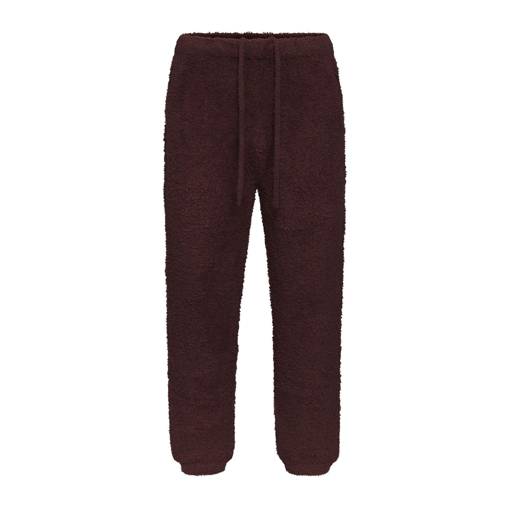 Skims COZY KNIT UNISEX Joggers Donkerrood | 34KMZANFR