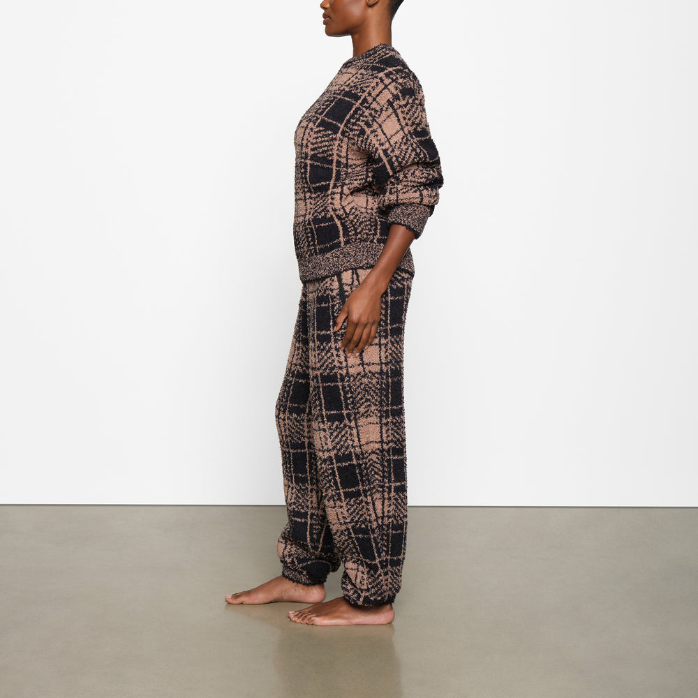 Skims COZY KNIT UNISEX Joggers PLAID | 45IQFULST