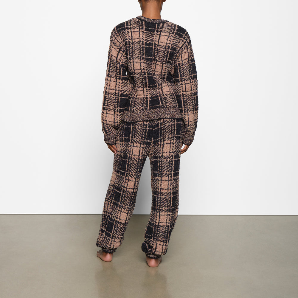 Skims COZY KNIT UNISEX Joggers PLAID | 45IQFULST