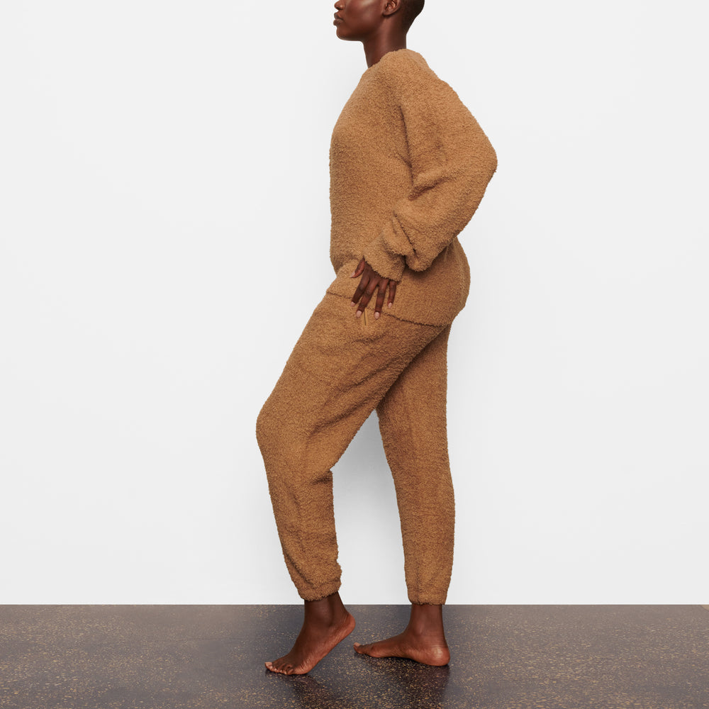 Skims COZY KNIT UNISEX Pullover Bruin | 93LKBSJPQ