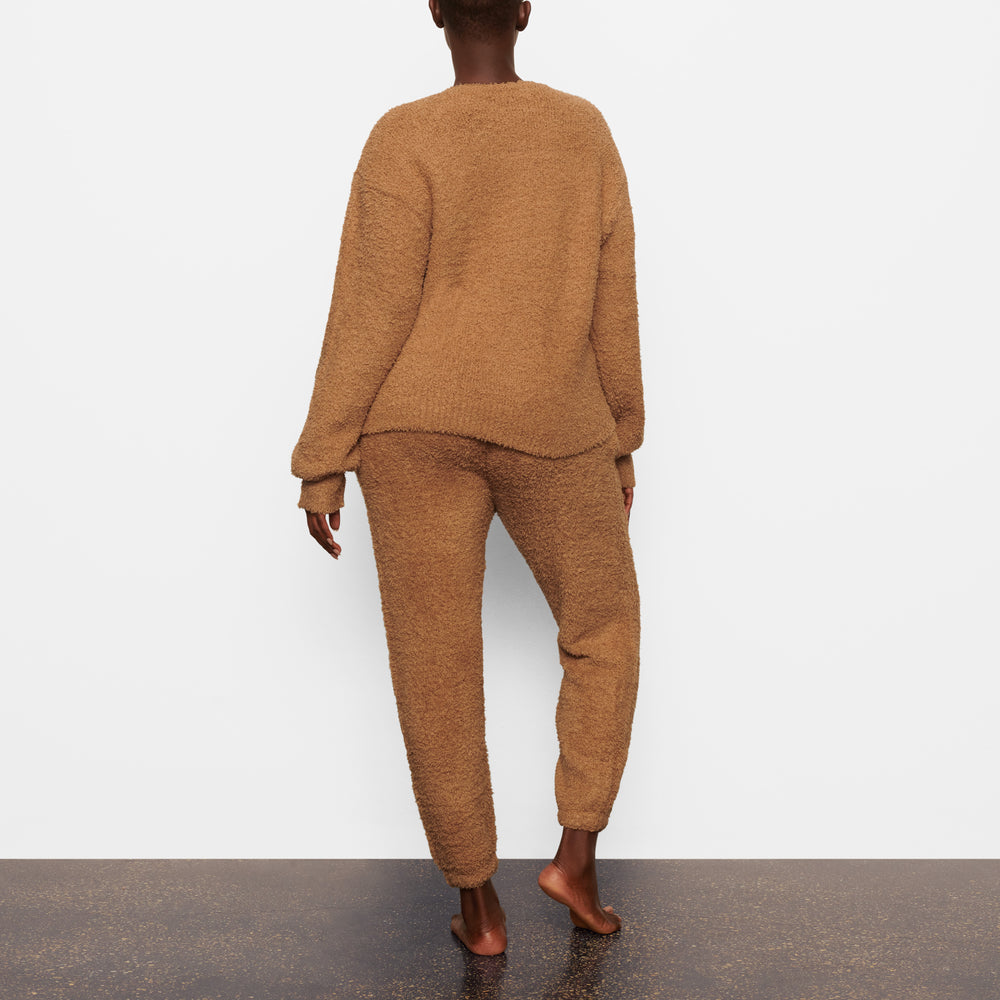 Skims COZY KNIT UNISEX Pullover Bruin | 93LKBSJPQ