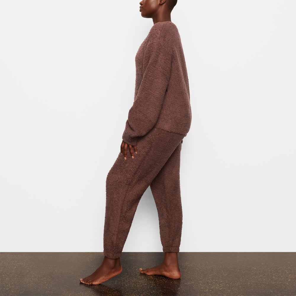Skims COZY KNIT UNISEX Pullover Donkerrood | 78CPENSHK