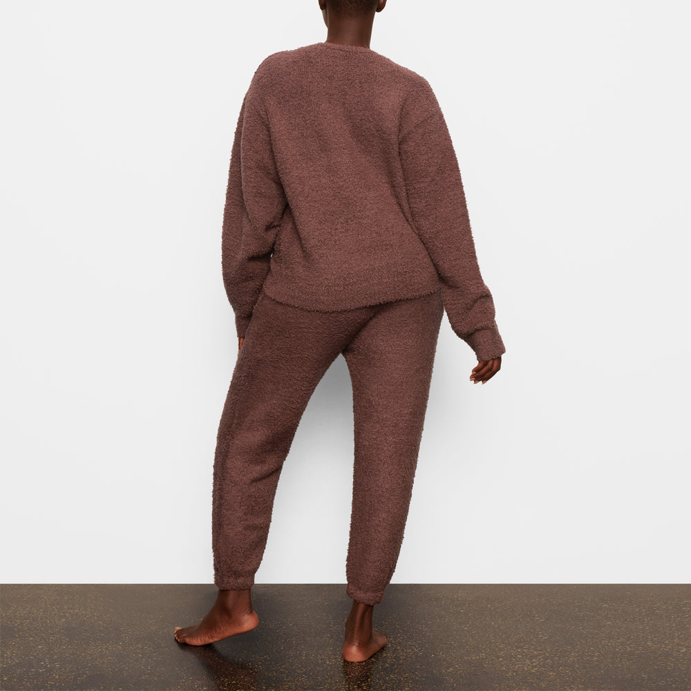 Skims COZY KNIT UNISEX Pullover Donkerrood | 78CPENSHK