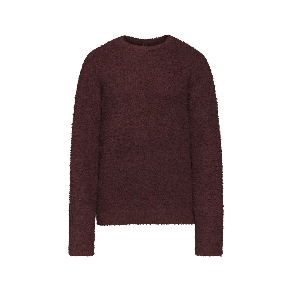 Skims COZY KNIT UNISEX Pullover Donkerrood | 78CPENSHK