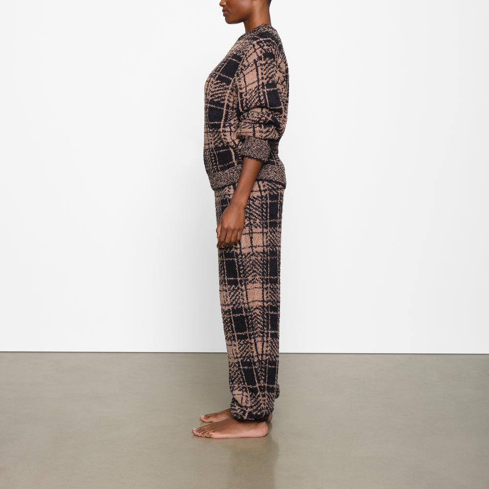 Skims COZY KNIT UNISEX Pullover PLAID | 31JFOHQUZ