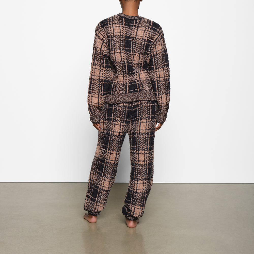 Skims COZY KNIT UNISEX Pullover PLAID | 31JFOHQUZ