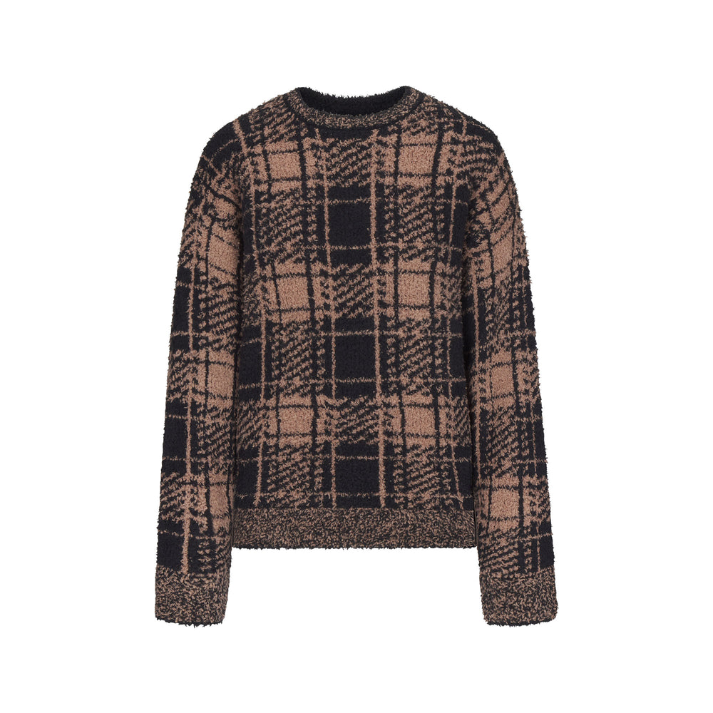 Skims COZY KNIT UNISEX Pullover PLAID | 31JFOHQUZ