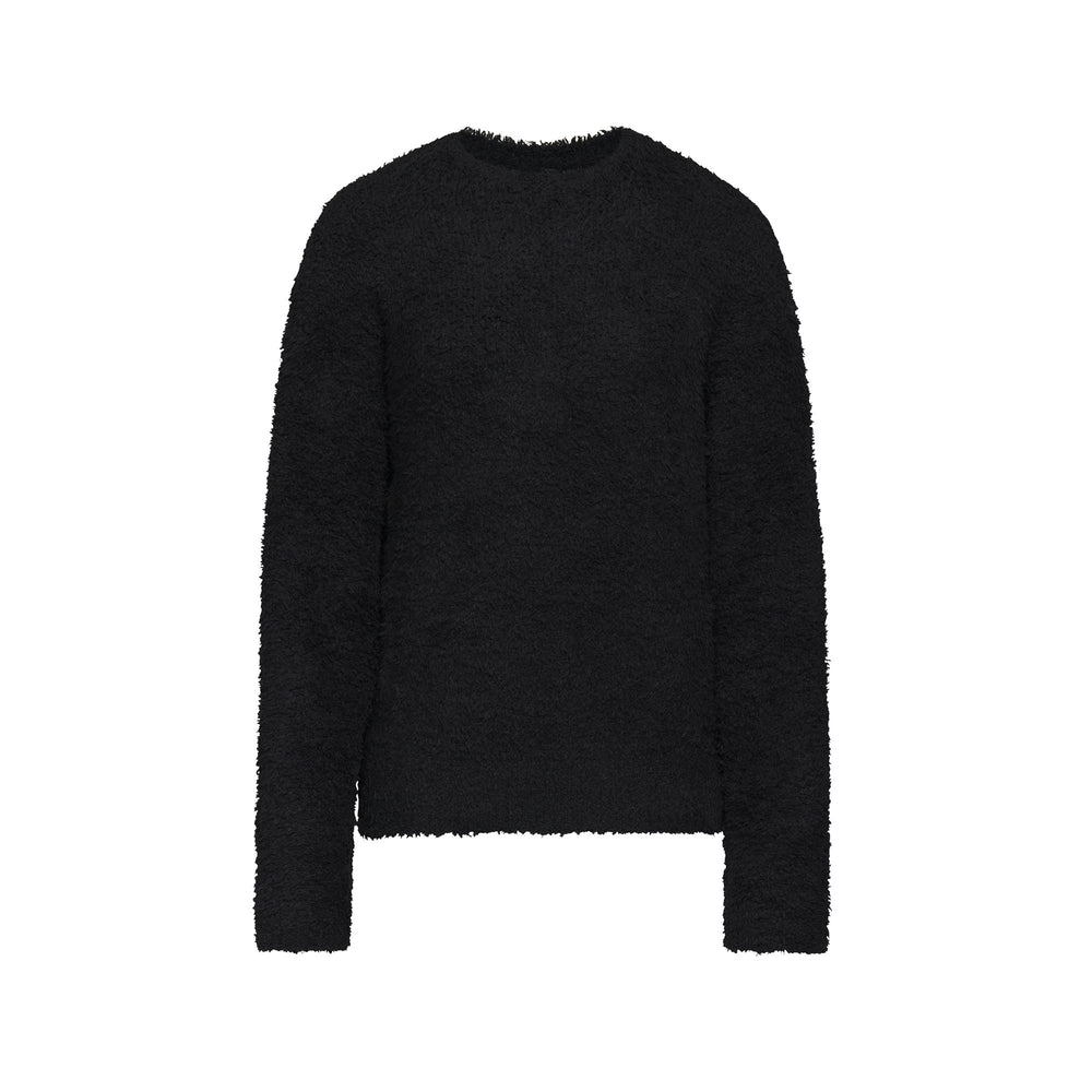 Skims COZY KNIT UNISEX Pullover Zwart | 52JLFNQCS
