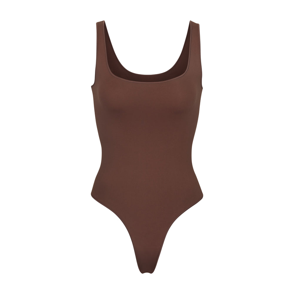 Skims ESSENTIAL Scoop Neck Bodysuit Koffie | 62GWVCYZU