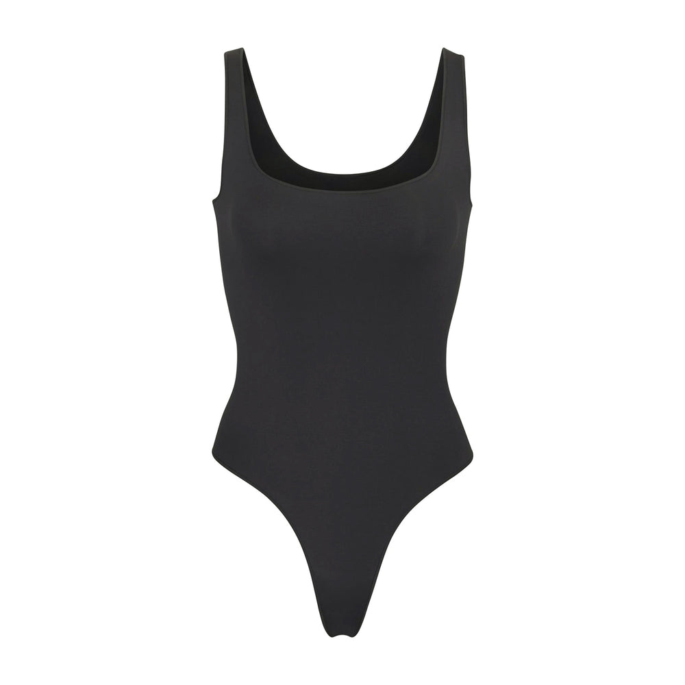 Skims ESSENTIAL Scoop Neck Bodysuit Zwart | 58CHBWIRT