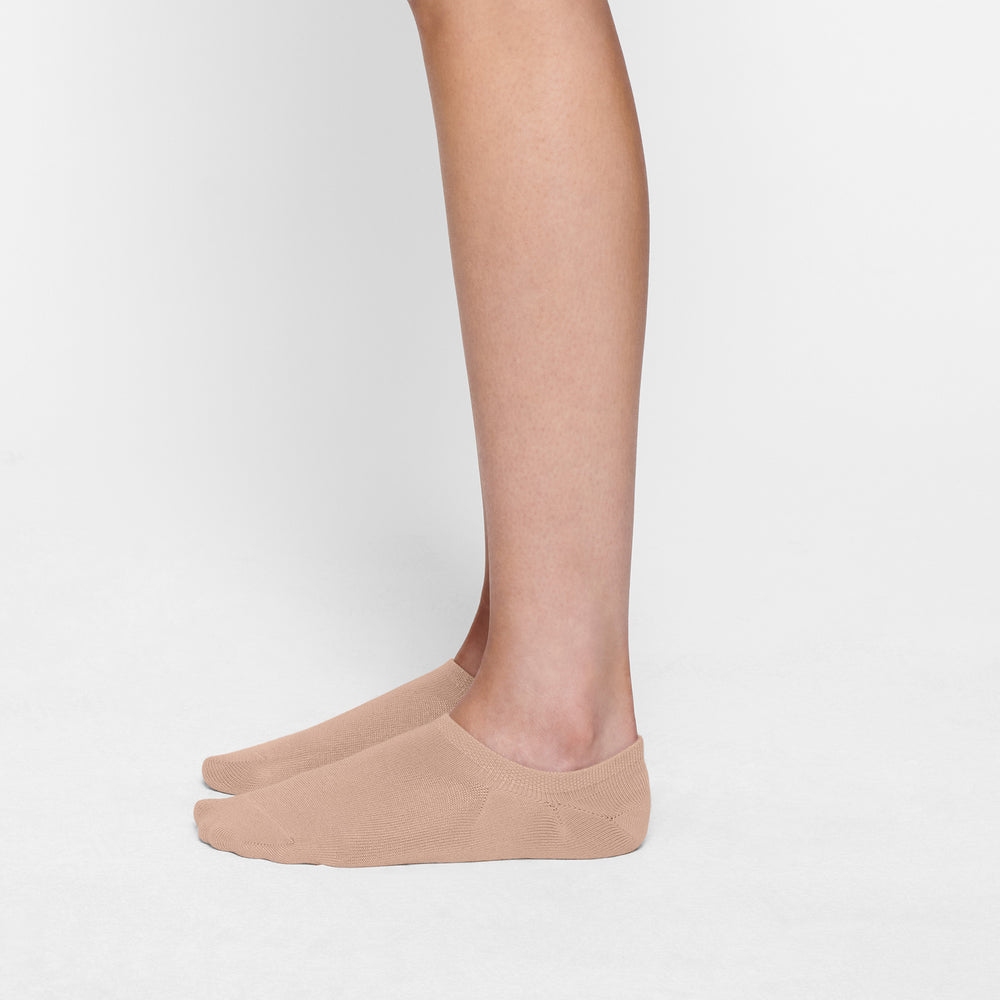 Skims EVERYDAY LOW RIB ANKLE Sokken Beige | 49HEVWSZX