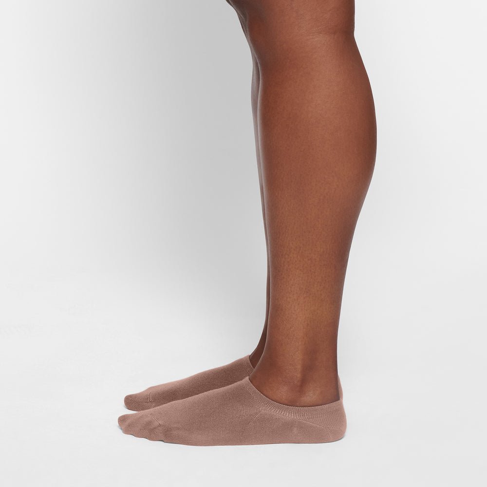 Skims EVERYDAY LOW RIB ANKLE Sokken Bruin | 84NDVKTXI