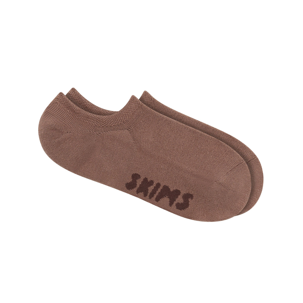 Skims EVERYDAY LOW RIB ANKLE Sokken Bruin | 84NDVKTXI