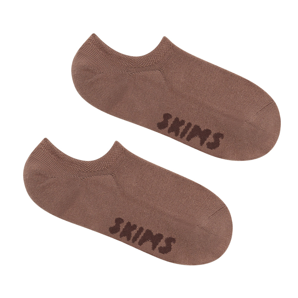 Skims EVERYDAY LOW RIB ANKLE Sokken Bruin | 84NDVKTXI