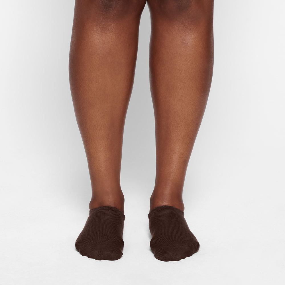 Skims EVERYDAY LOW RIB ANKLE Sokken Chocola | 35JAGSRUP