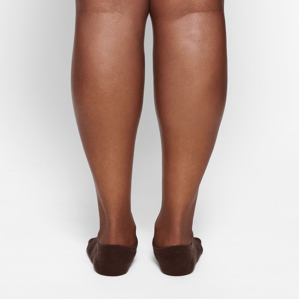 Skims EVERYDAY LOW RIB ANKLE Sokken Chocola | 35JAGSRUP