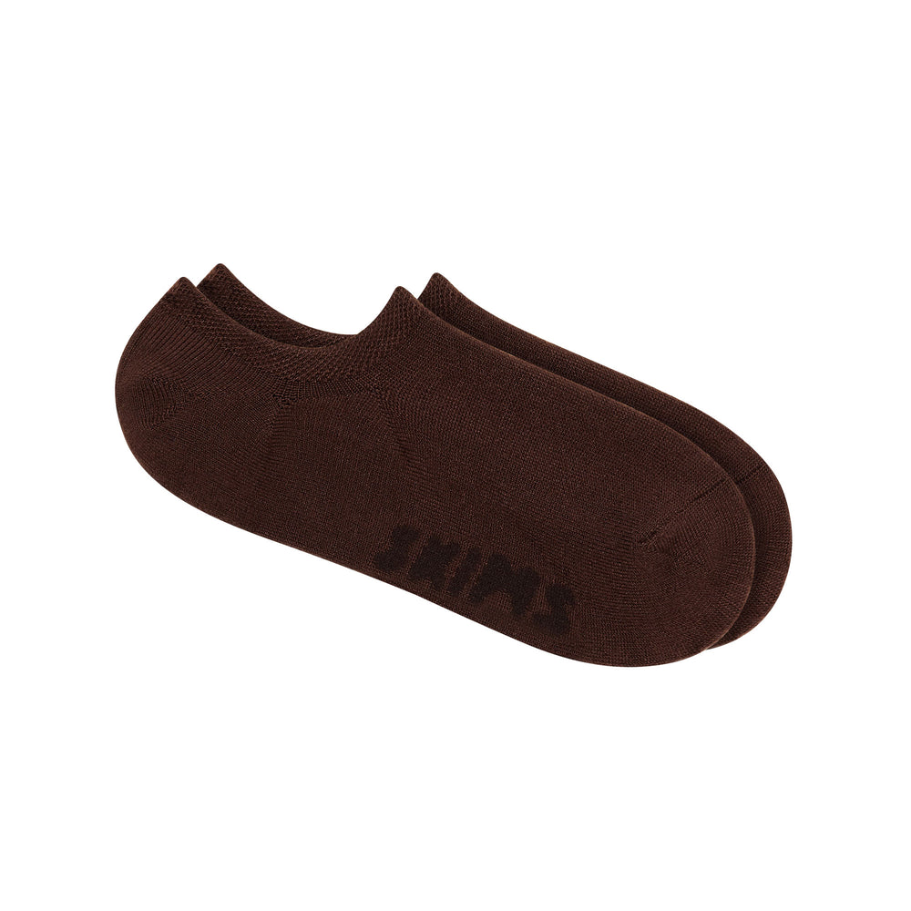 Skims EVERYDAY LOW RIB ANKLE Sokken Chocola | 35JAGSRUP