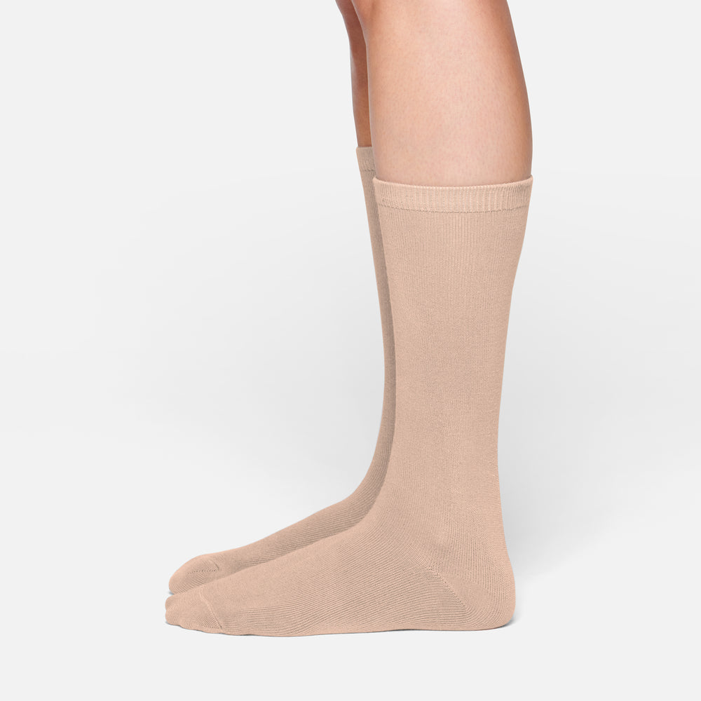 Skims EVERYDAY MID CALF Sokken Beige | 26JIPRDCX