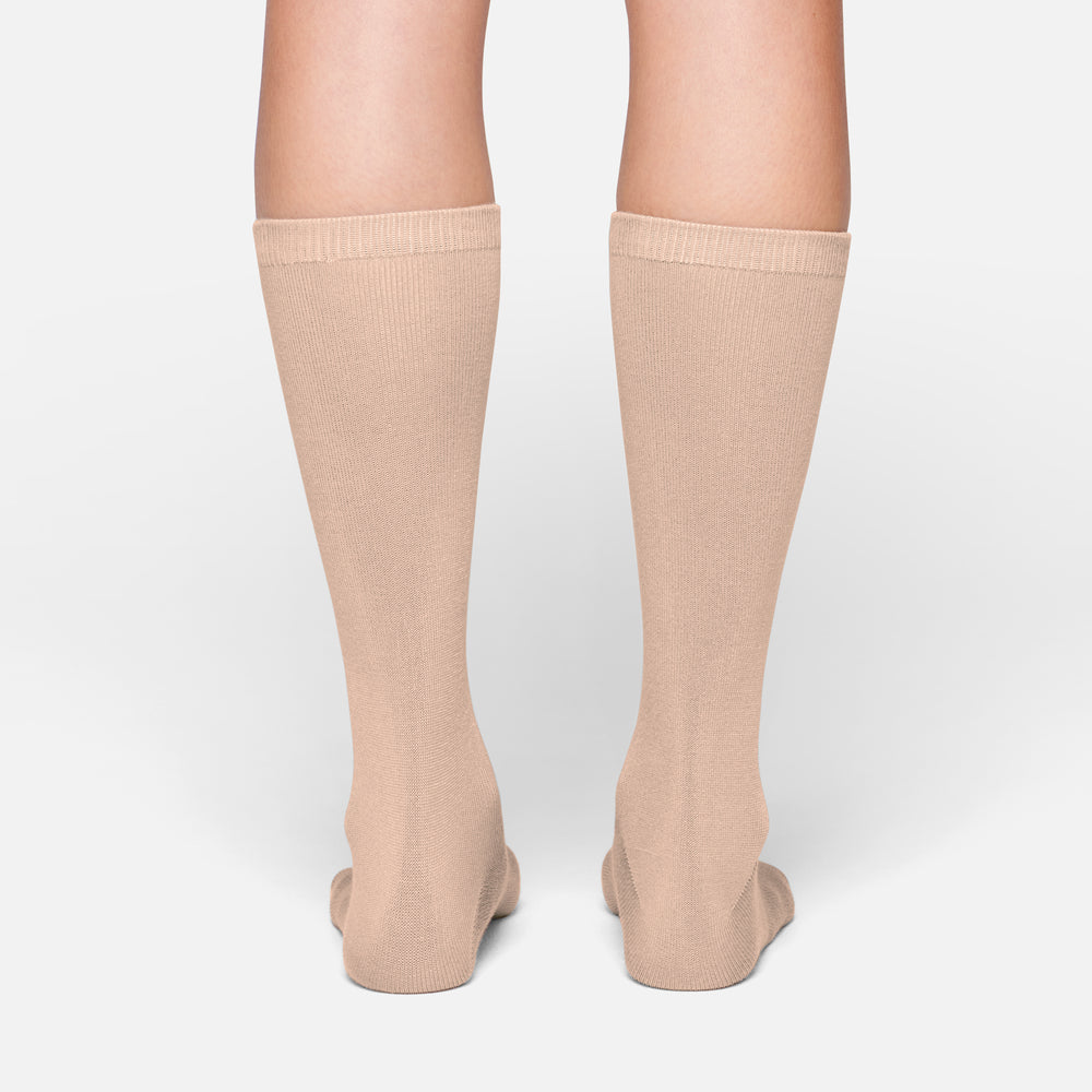 Skims EVERYDAY MID CALF Sokken Beige | 26JIPRDCX