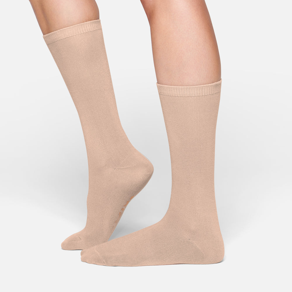 Skims EVERYDAY MID CALF Sokken Beige | 26JIPRDCX