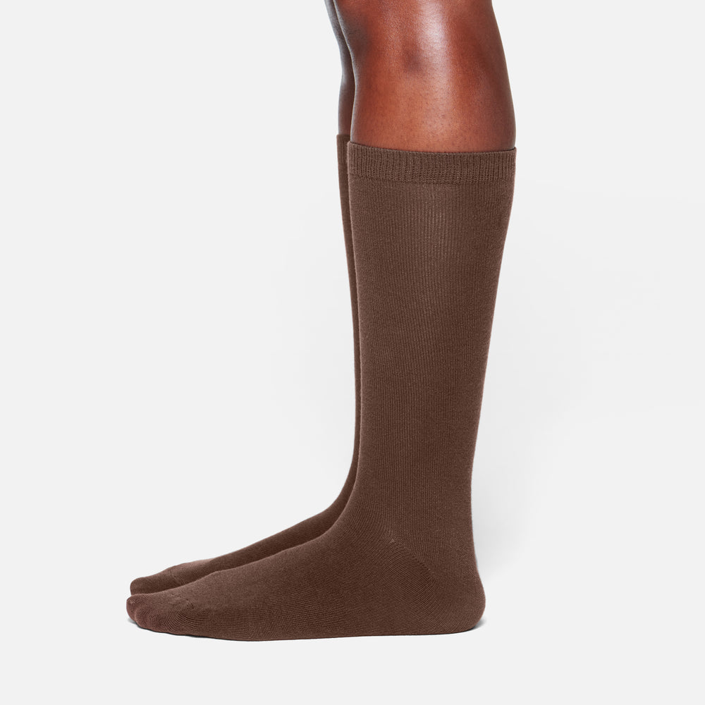 Skims EVERYDAY MID CALF Sokken Chocola | 28OCDYFRE