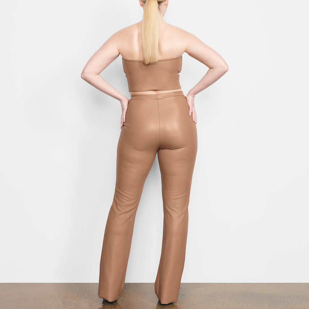 Skims FAUX LEATHER Bandeau Top Abrikoos | 51LZYMXSC