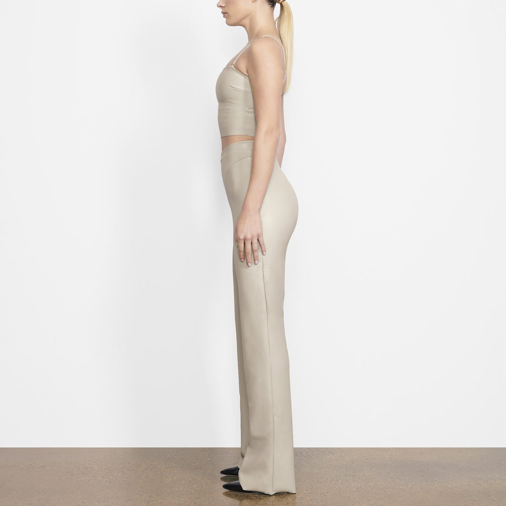 Skims FAUX LEATHER Bandeau Top Wit | 09MZUBRPE