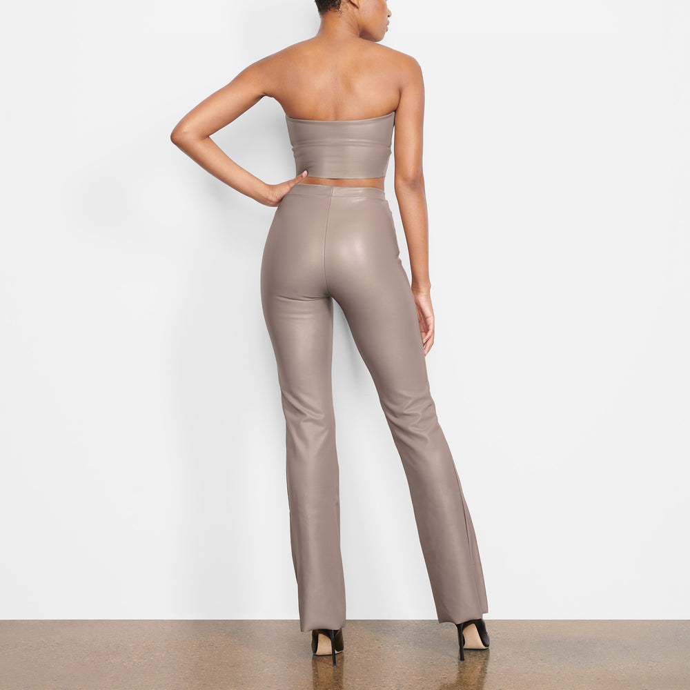 Skims FAUX LEATHER Bandeau Top Zilver | 87WMPLGCS
