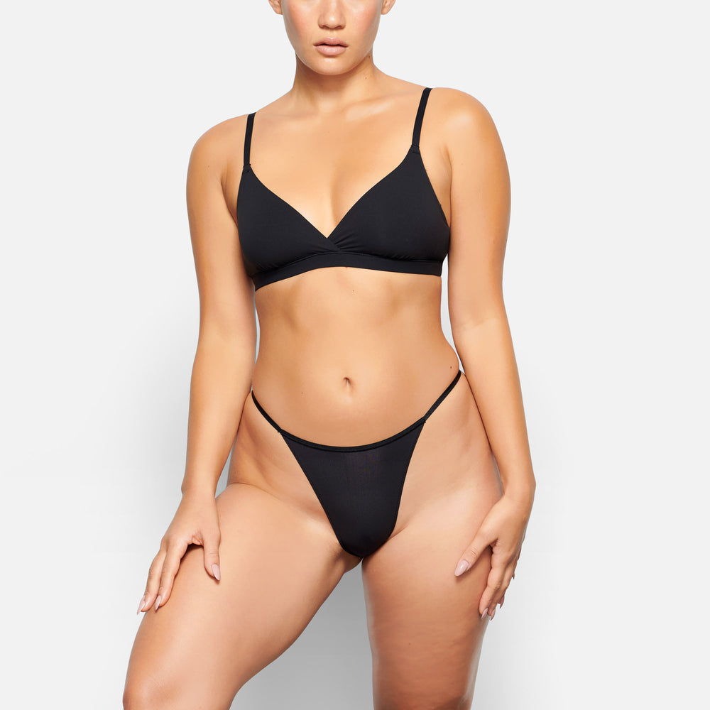 Skims FITS EVERYBODY CHEEKY STRING Bikini Zwart | 78SHJVCMG
