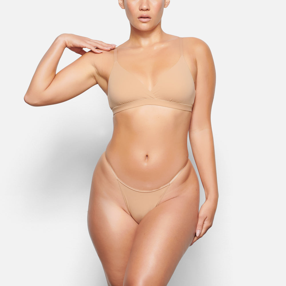 Skims FITS EVERYBODY CHEEKY STRING Bikini Beige | 81KQWVZNC