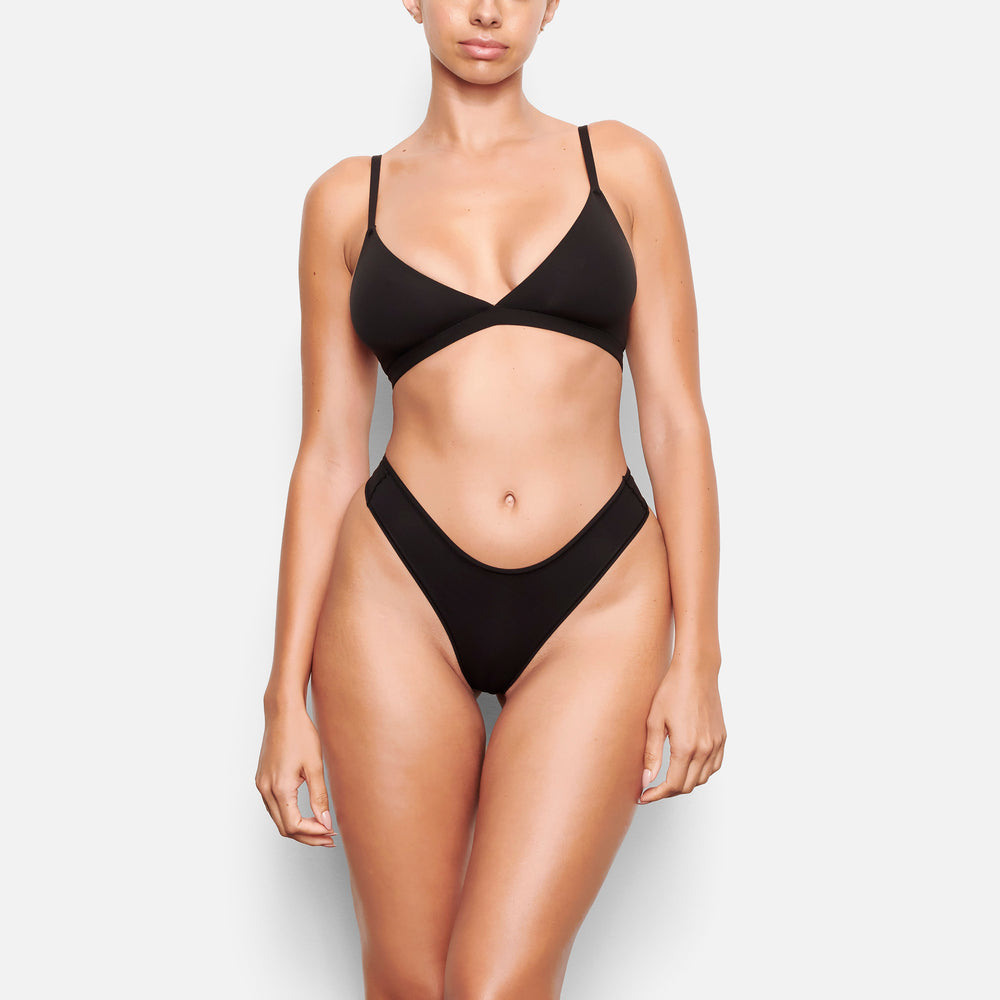 Skims FITS EVERYBODY DIPPED FRONT Thong Zwart | 07LPNFCGR