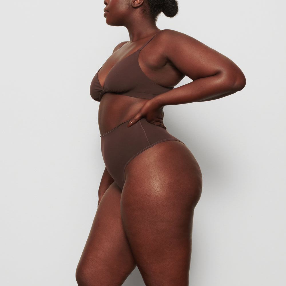 Skims FITS EVERYBODY HIGH WAISTED Thong Chocola | 81WXUGLVN
