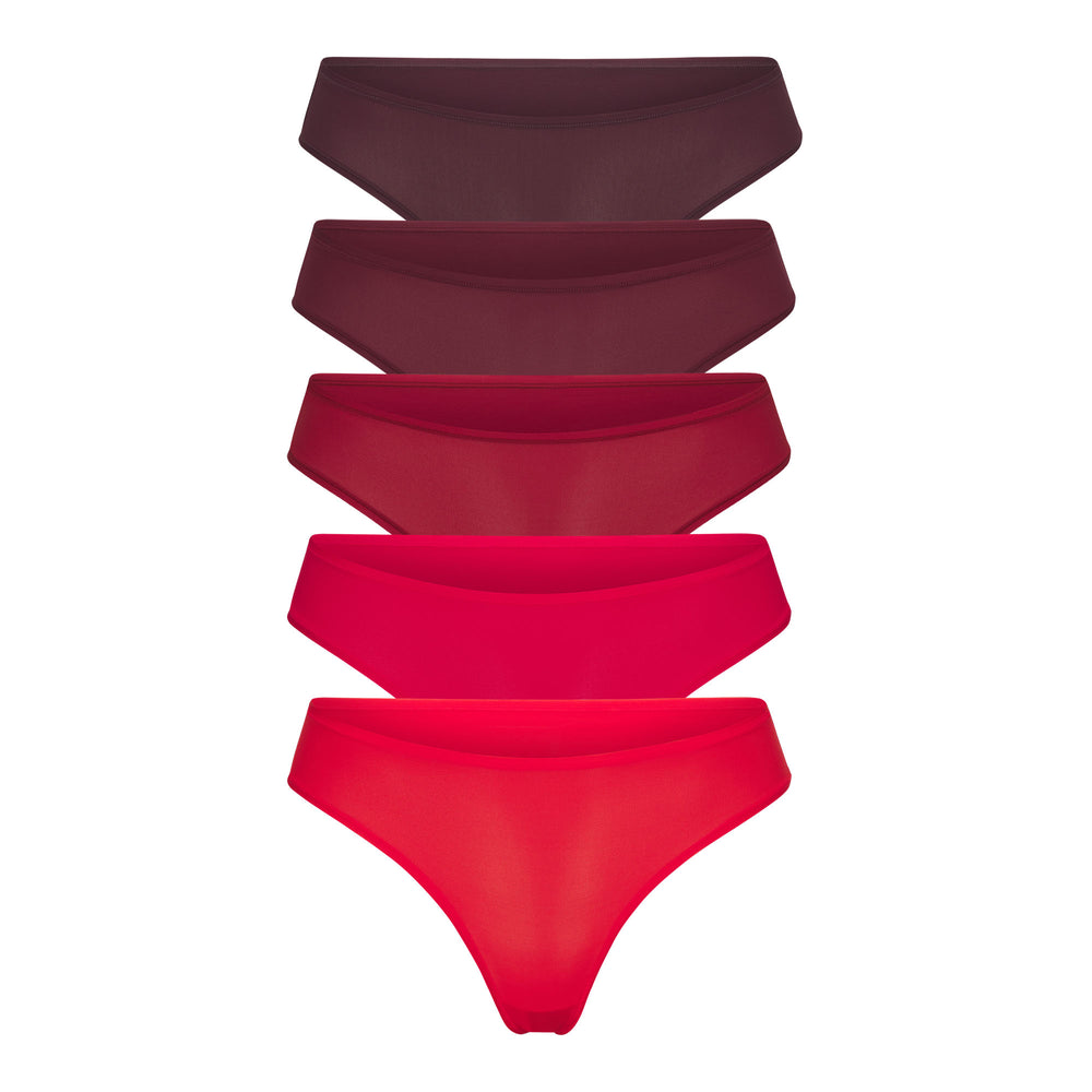 Skims FITS EVERYBODY PACK Thong Donkerrood Gekleurd | 87DXOYZEV