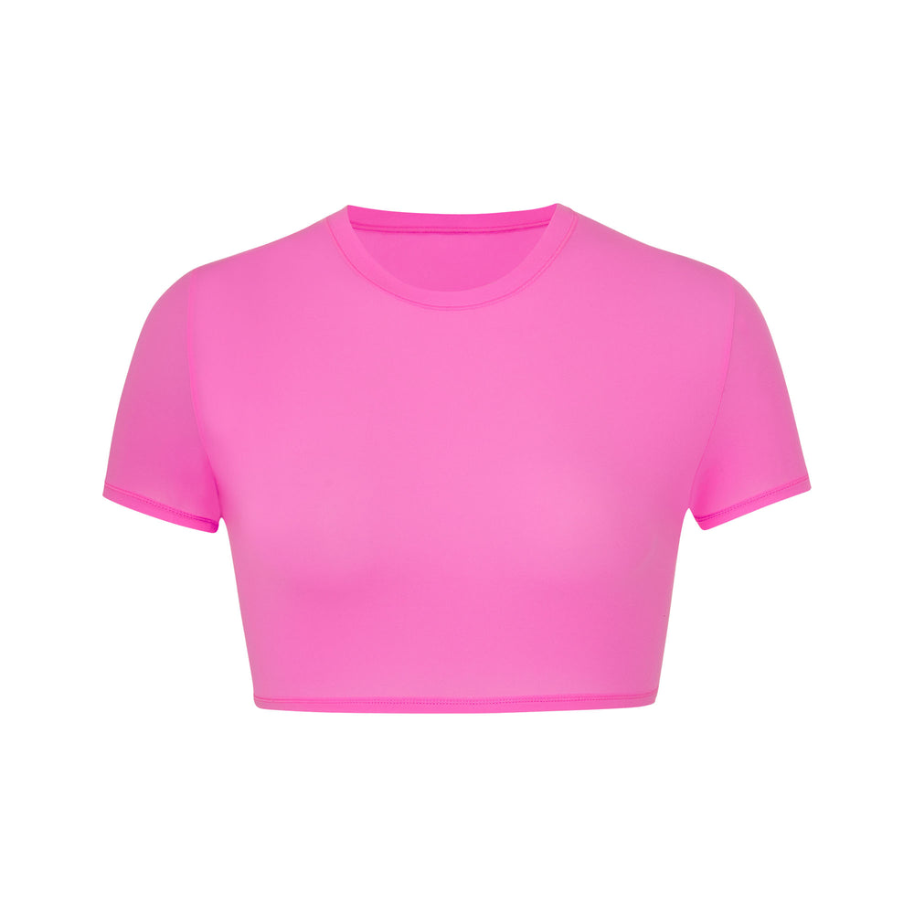 Skims FITS EVERYBODY SUPER CROPPED T-shirt Paars | 53FROPSDV