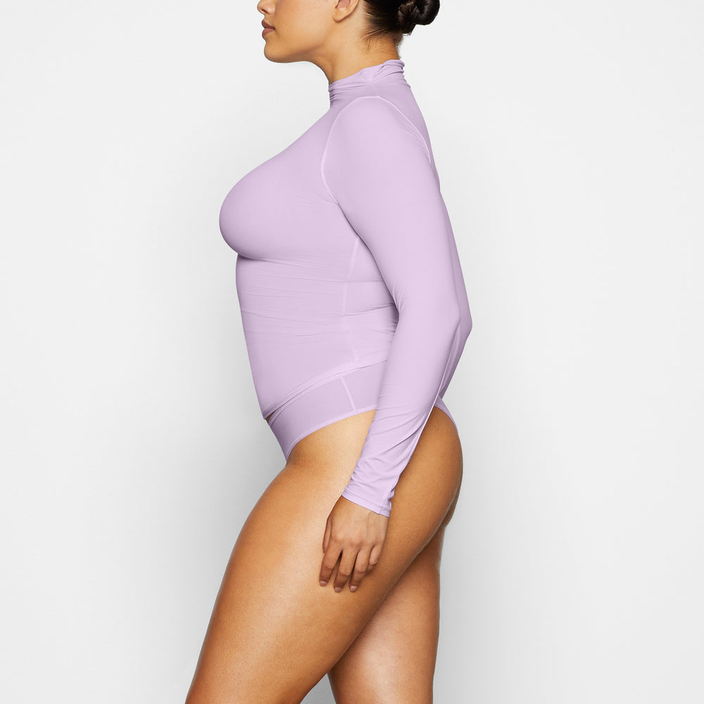 Skims FITS EVERYBODY TURTLENECK T-shirt Paars | 37TQGFJMU