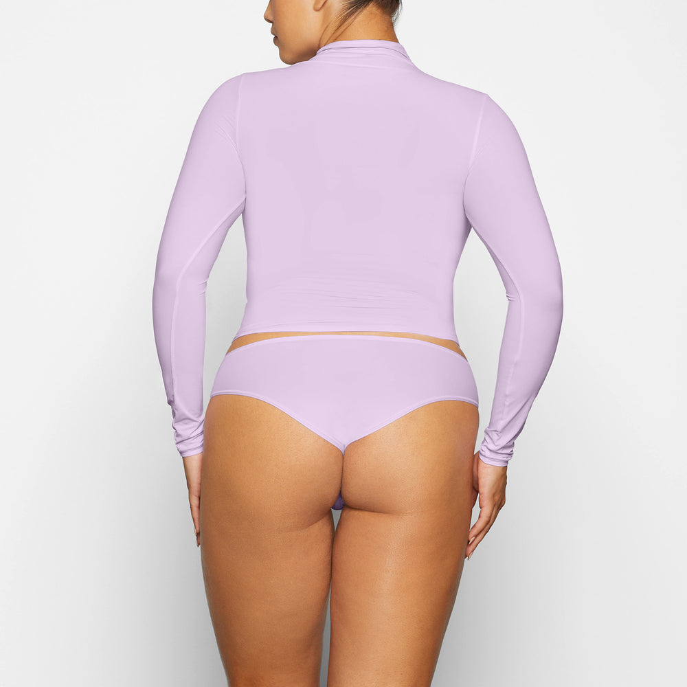 Skims FITS EVERYBODY TURTLENECK T-shirt Paars | 37TQGFJMU