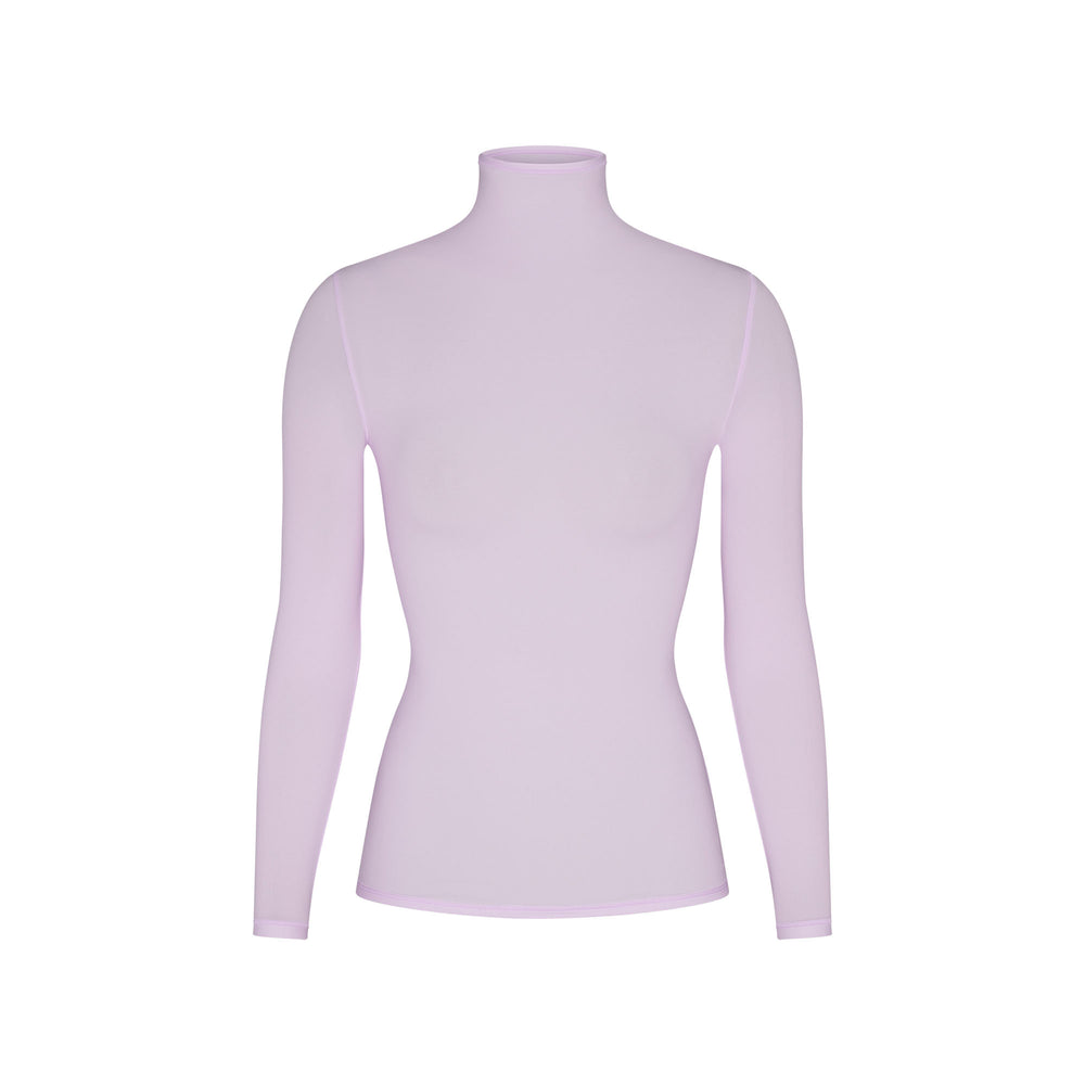 Skims FITS EVERYBODY TURTLENECK T-shirt Paars | 37TQGFJMU