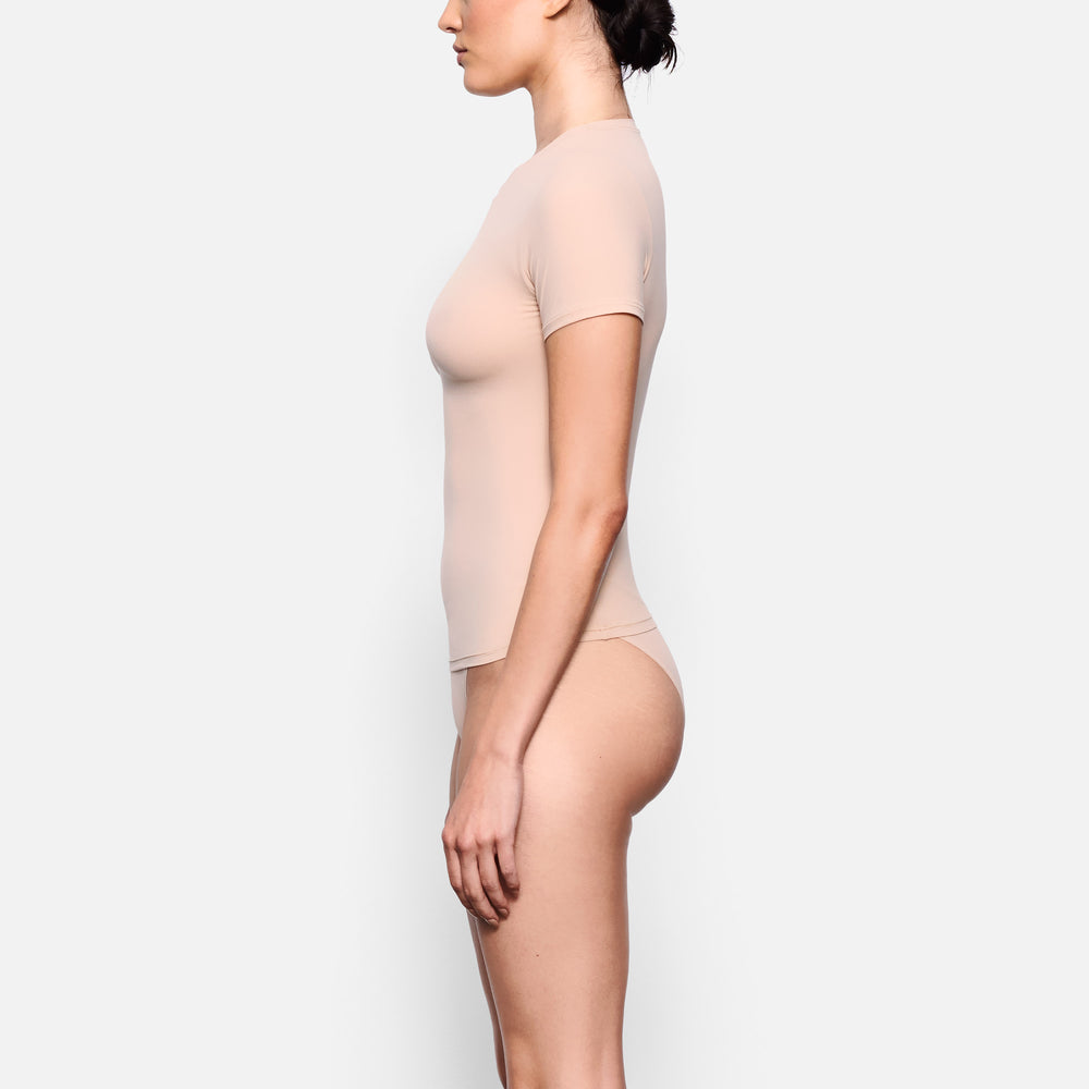 Skims FITS EVERYBODY T-shirt Beige | 38ATFSEXD