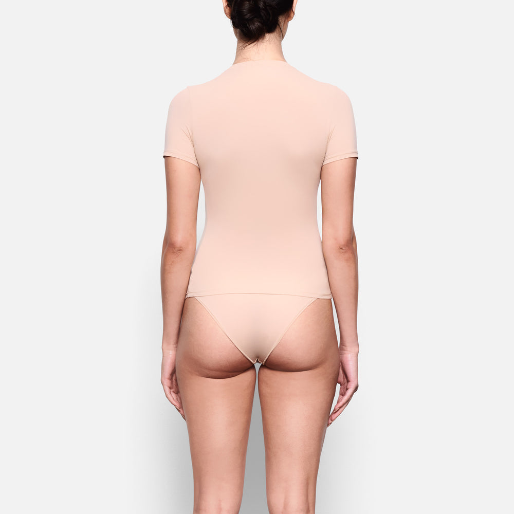 Skims FITS EVERYBODY T-shirt Beige | 38ATFSEXD