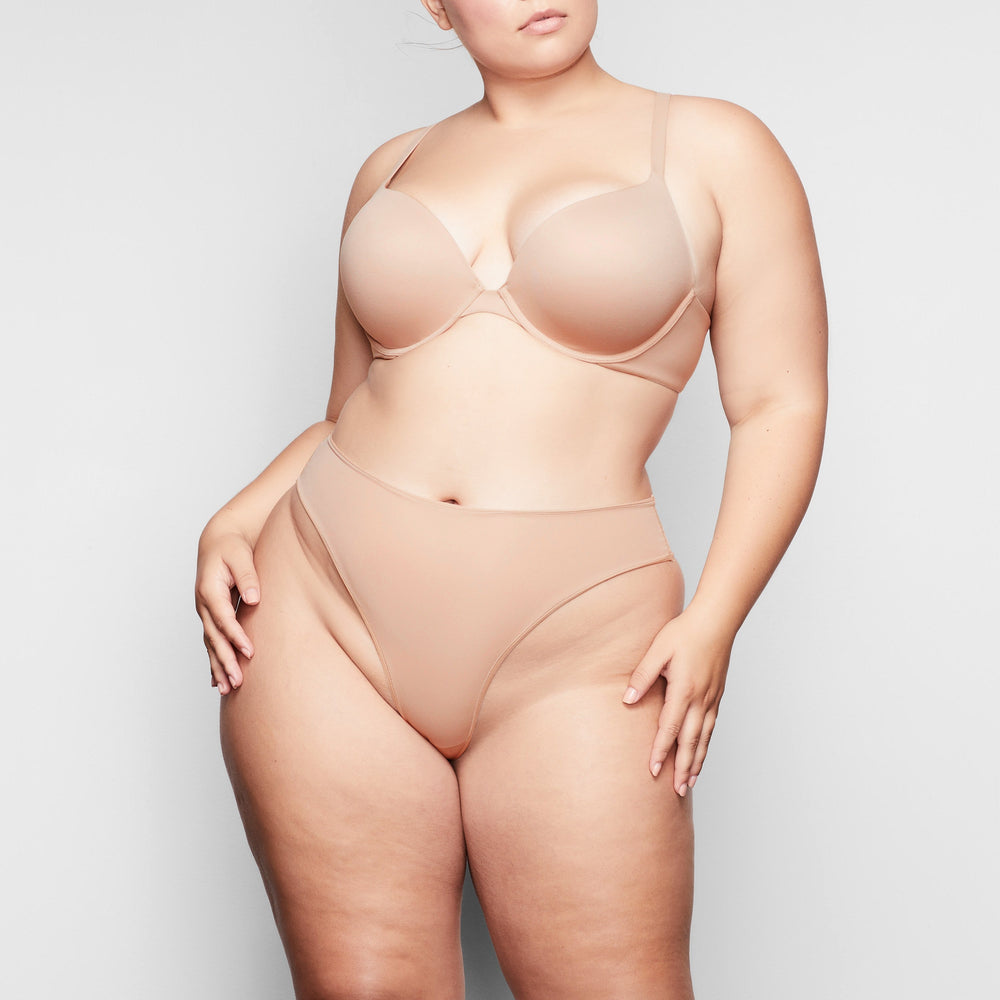 Skims FITS EVERYBODY T-shirt Push Up Bra Beige | 08BZCXMVG