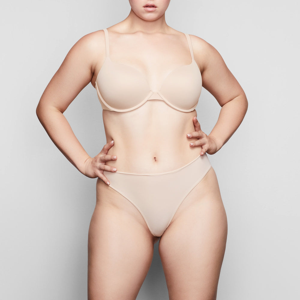 Skims FITS EVERYBODY T-shirt Push Up Bra Bruin | 12PIMQHGR