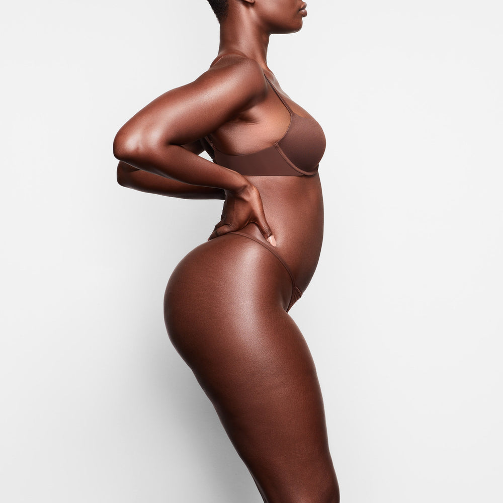 Skims FITS EVERYBODY T-shirt Push Up Bra Chocola | 63RBSMTQZ