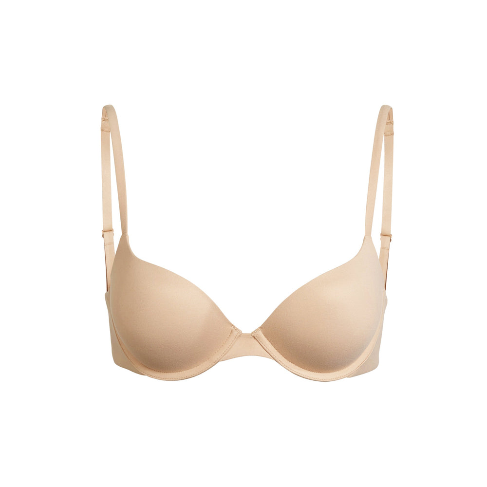 Skims FITS EVERYBODY T-shirt Push Up Bra Beige | 73MZWDBHO